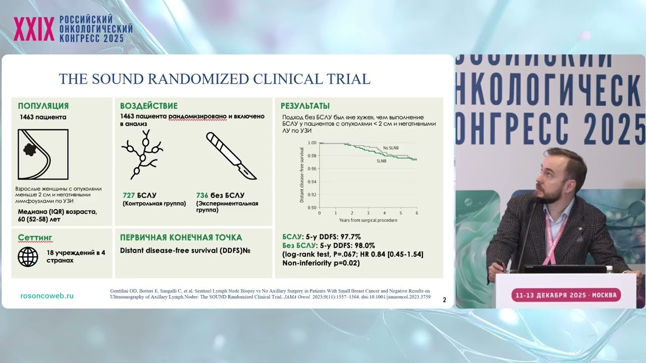 Отказ от аксиллярной хирургии у больных ранним раком молочной железы. Рецензент
