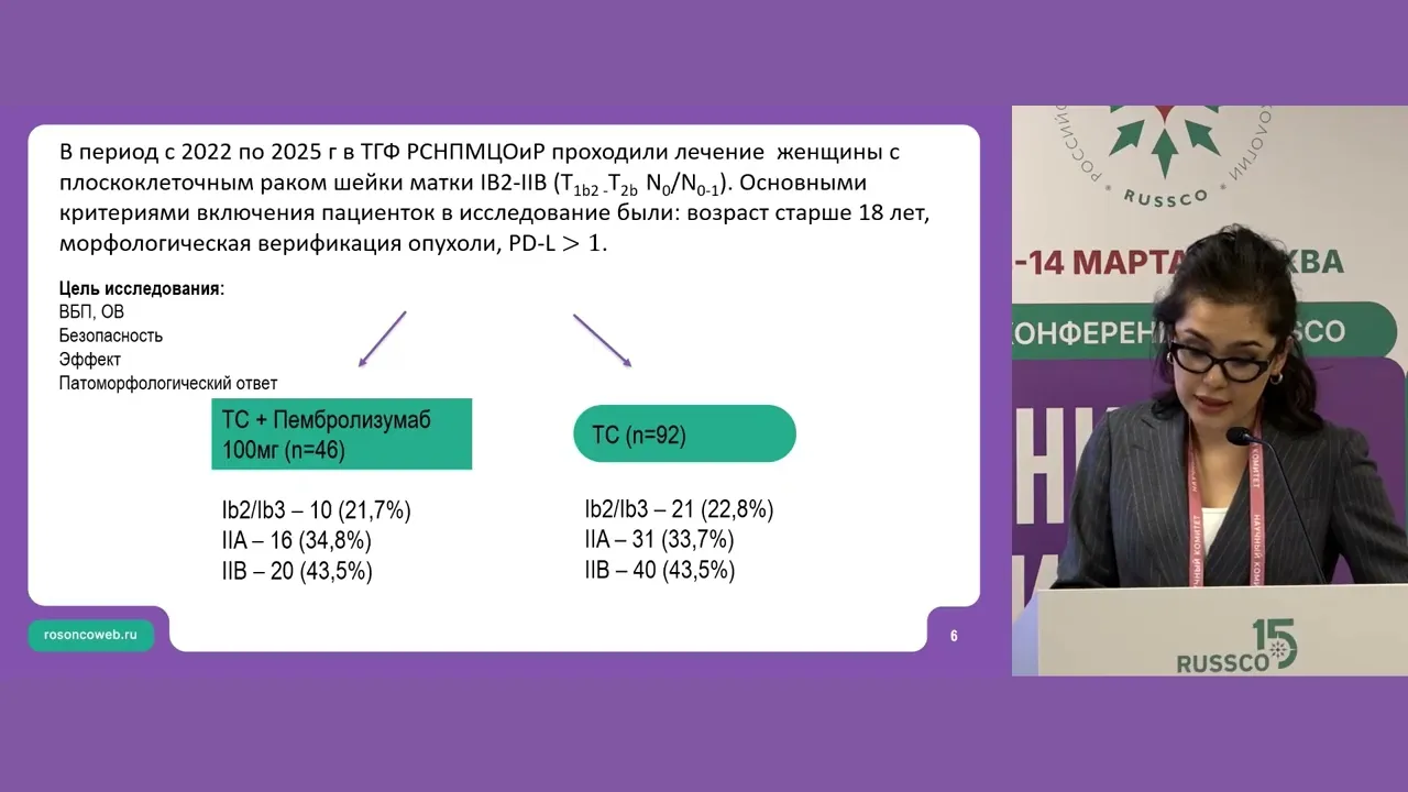 Исследование эффективности лечения первично операбельного РШМ в парадигме комплексной терапии