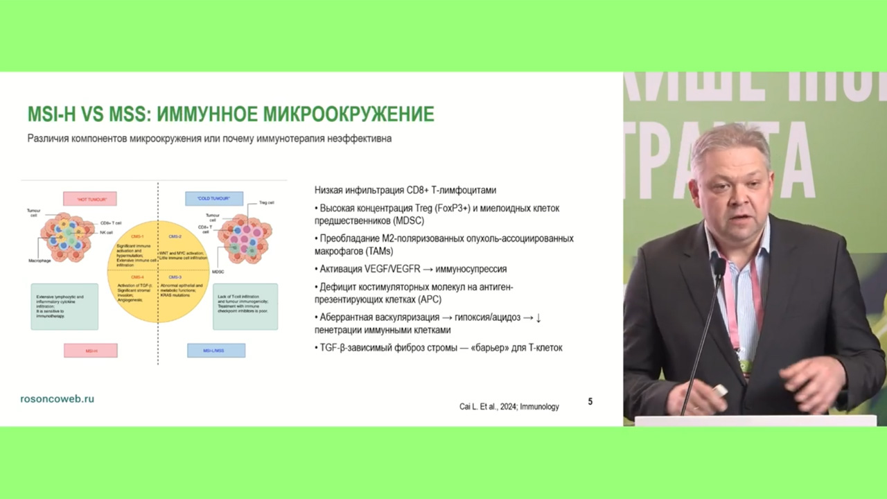 Есть ли место комбинации мультитирозинкиназных ингибиторов и иммунотерапии при MSS