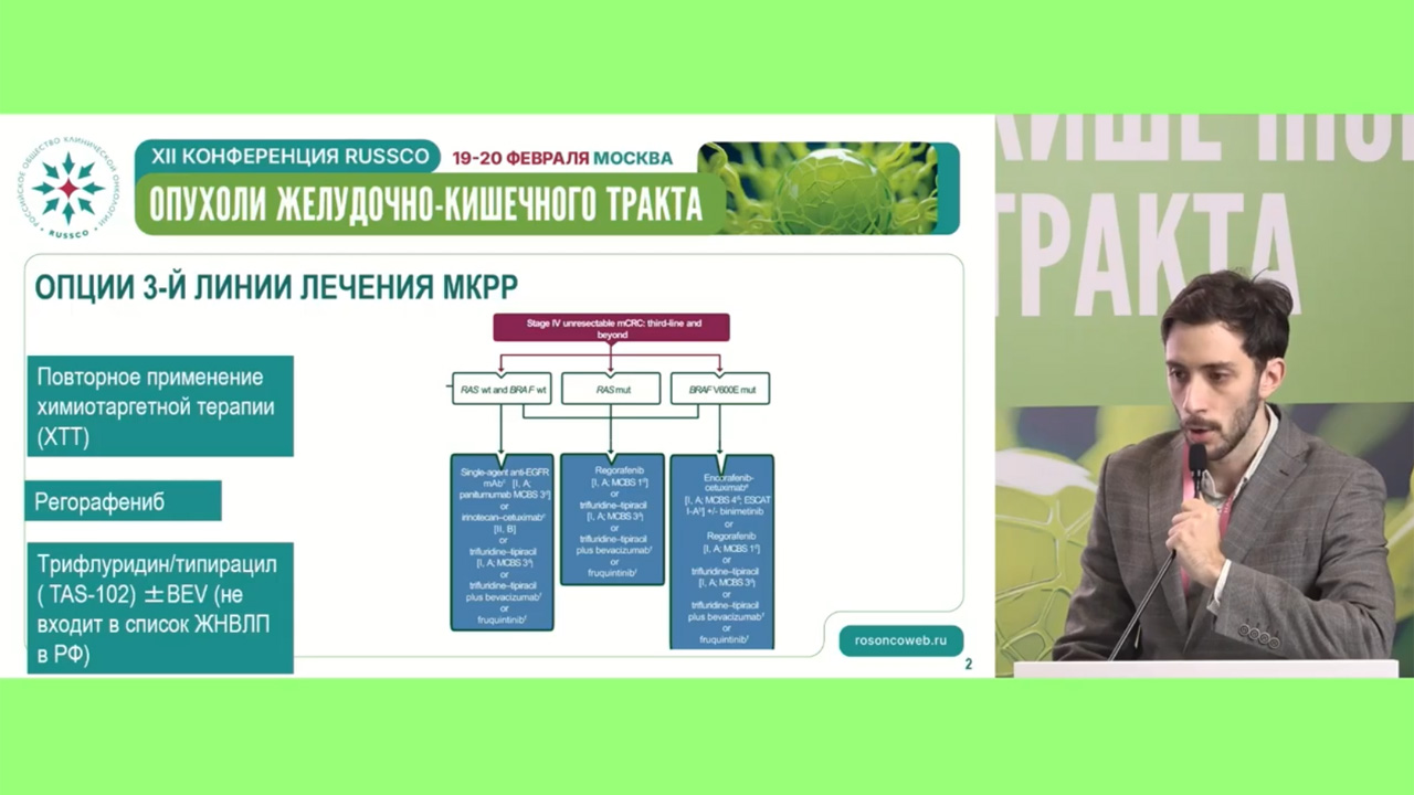 Влияние прогностических факторов на эффективность терапевтических опций в 3 линии терапии мКРР