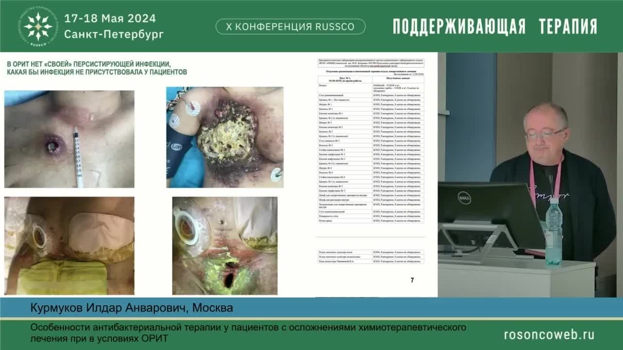 Особенности антибактериальной терапии у пациентов с осложнениями ХТ в условиях ОРИТ